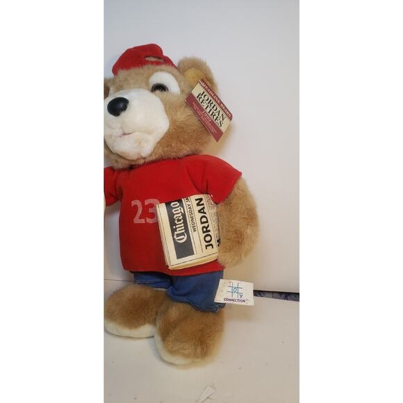 Vintage Collectible 1999 Headline Teddy Bear Jordan Retires W/ Original Tag - Picture 3 of 9